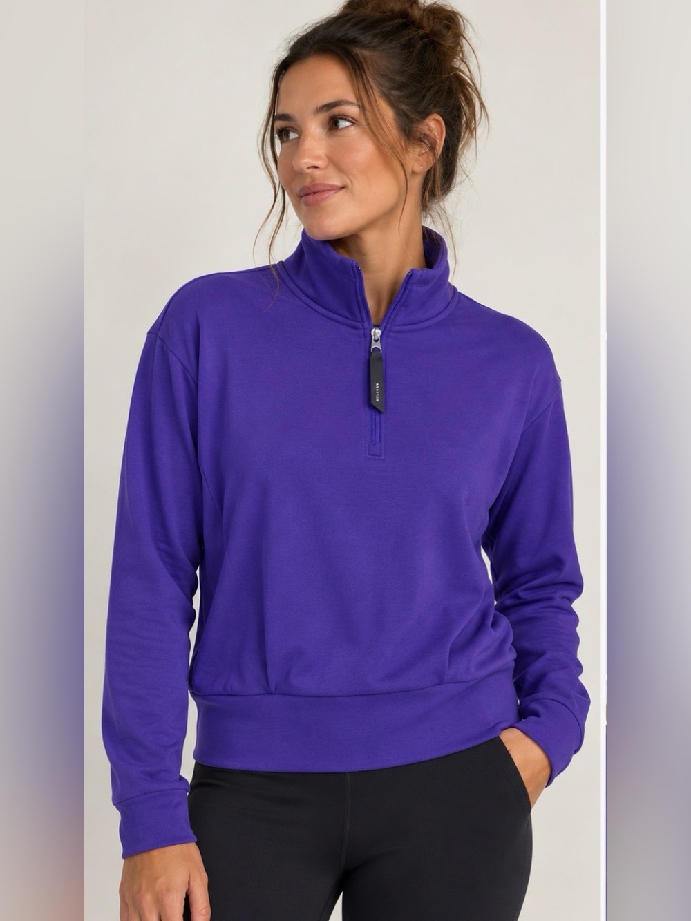 Athleta Altitude Poleartec Half Zip Athletic Sweatshirt